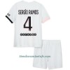 Conjunto (Camiseta+Pantalón Corto) Paris Saint-Germain Sergio Ramos 4 Segunda Equipación 2021/22 - Niño